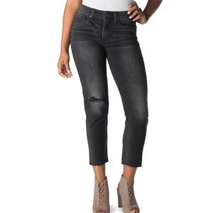 Signature Levi Strauss high rise ankle slim black jeans size 10